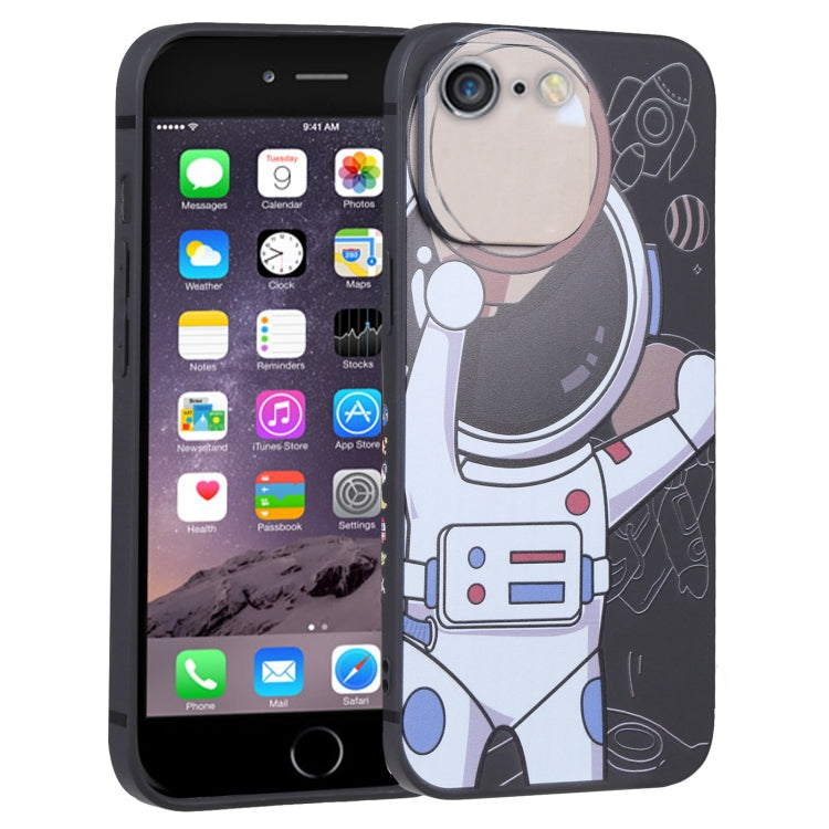 For iPhone 6s / 6 Spaceman Binoculars Phone Case(Black and Beige)