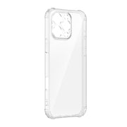 For iPhone 16 Pro Max Four-Corner Shockproof Clear TPU Phone Case(Transparent)