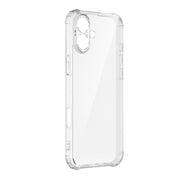 For iPhone 16 Four-Corner Shockproof Clear TPU Phone Case(Transparent)