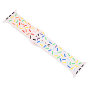 Rainbow Raindrops Silicone Watch Band For Apple Watch SE 2023 44mm(Pink)