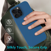 For iPhone 16 Pro Max Solid Color Silicone Phone Case(Cobalt Blue)