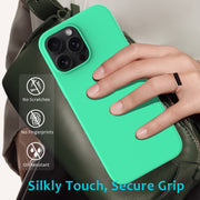 For iPhone 16 Pro Max Solid Color Silicone Phone Case(Green)