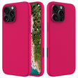For iPhone 16 Pro Max Solid Color Silicone Phone Case(Rose Red) - More iPhone Cases by PMC TechLife | Online Shopping South Africa | PMC TechLife | Buy Now Pay Later Mobicred