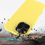 For iPhone 16 Pro Max Solid Color Silicone Phone Case(Lemon Yellow)
