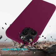 For iPhone 16 Pro Max Solid Color Silicone Phone Case(Violet)
