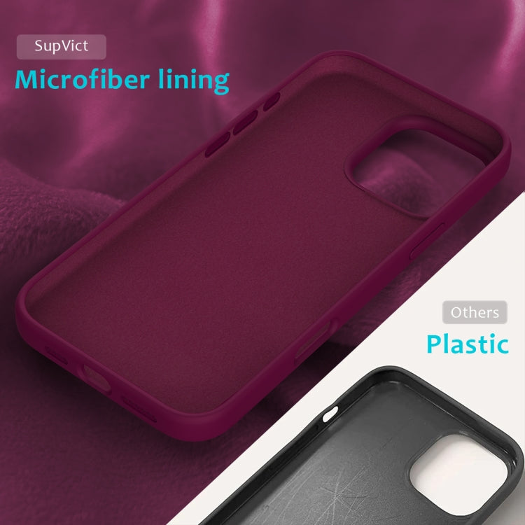 For iPhone 16 Pro Max Solid Color Silicone Phone Case(Violet)