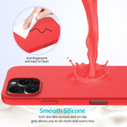 For iPhone 16 Pro Solid Color Silicone Phone Case(Red)