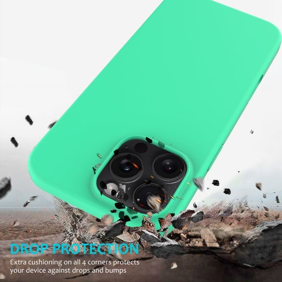 For iPhone 16 Pro Solid Color Silicone Phone Case(Green)