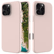 For iPhone 16 Pro Solid Color Silicone Phone Case(Sand Pink) - More iPhone Cases by PMC TechLife | Online Shopping South Africa | PMC TechLife | Buy Now Pay Later Mobicred