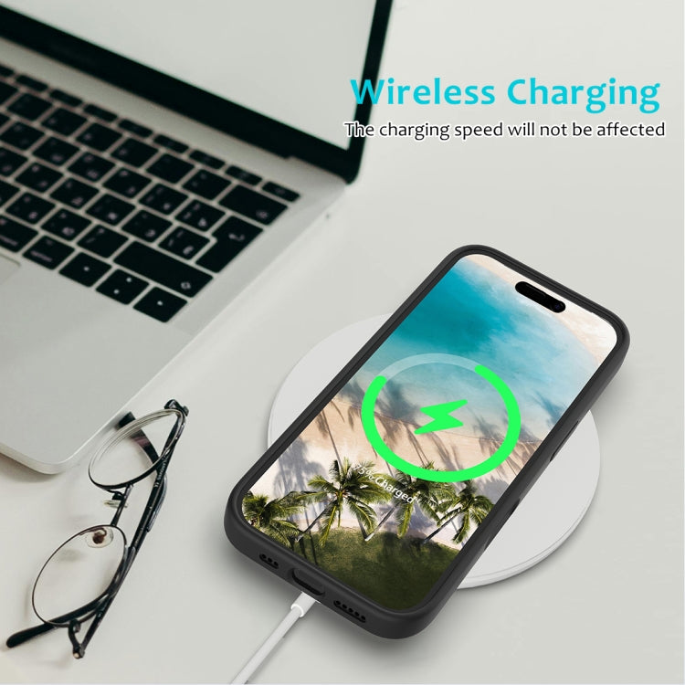 For iPhone 16 Plus Solid Color Silicone Phone Case(Black)