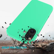 For iPhone 16 Plus Solid Color Silicone Phone Case(Green)