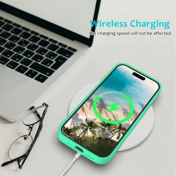 For iPhone 16 Plus Solid Color Silicone Phone Case(Green)