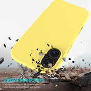 For iPhone 16 Plus Solid Color Silicone Phone Case(Lemon Yellow)