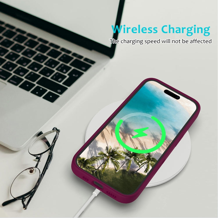 For iPhone 16 Plus Solid Color Silicone Phone Case(Violet)