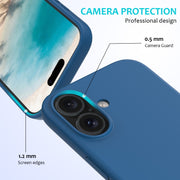 For iPhone 16 Solid Color Silicone Phone Case(Cobalt Blue)