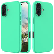 For iPhone 16 Solid Color Silicone Phone Case(Green)