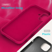 For iPhone 16 Solid Color Silicone Phone Case(Rose Red)