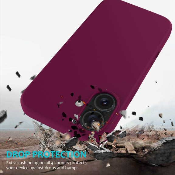 For iPhone 16 Solid Color Silicone Phone Case(Violet)