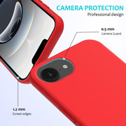 For iPhone 16e Solid Color Silicone Phone Case(Red)