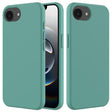 For iPhone 16e Solid Color Silicone Phone Case(Pine Needle Green) - iPhone 16e Cases by PMC TechLife | Online Shopping South Africa | PMC TechLife | Buy Now Pay Later Mobicred
