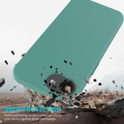 For iPhone 16e Solid Color Silicone Phone Case(Pine Needle Green)