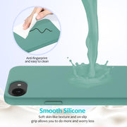 For iPhone 16e Solid Color Silicone Phone Case(Pine Needle Green)