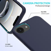 For iPhone 16e Solid Color Silicone Phone Case(Midnight Blue)