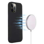For iPhone 15 Pro Shockproof Silicone Magsafe Phone Case(Black)