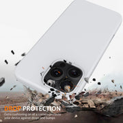For iPhone 16 Pro Max Shockproof Silicone Magsafe Phone Case(White)