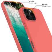 For iPhone 16 Pro Max Shockproof Silicone Magsafe Phone Case(Pink Orange)