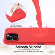 For iPhone 16 Pro Max Shockproof Silicone Magsafe Phone Case(Red)