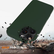 For iPhone 16 Pro Max Shockproof Silicone Magsafe Phone Case(Dark Green)