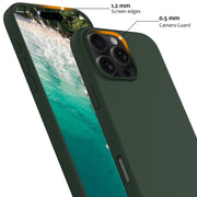 For iPhone 16 Pro Max Shockproof Silicone Magsafe Phone Case(Dark Green)