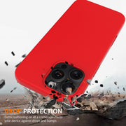 For iPhone 16 Pro Shockproof Silicone Magsafe Phone Case(Red)