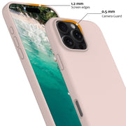 For iPhone 16 Pro Shockproof Silicone Magsafe Phone Case(Sand Pink)