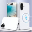 For iPhone 16 Plus Shockproof Silicone Magsafe Phone Case(White) - iPhone 16 Plus Cases by PMC TechLife | Online Shopping South Africa | PMC TechLife | Buy Now Pay Later Mobicred