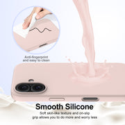 For iPhone 16 Plus Shockproof Silicone Magsafe Phone Case(Sand Pink)