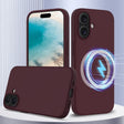For iPhone 16 Shockproof Silicone Magsafe Phone Case(Plum Color) - iPhone 16 Cases by PMC TechLife | Online Shopping South Africa | PMC TechLife | Buy Now Pay Later Mobicred