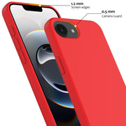 For iPhone 16e Shockproof Silicone Magsafe Phone Case(Red)