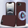 For iPhone 16e Shockproof Silicone Magsafe Phone Case(Plum Color) - free shipping - PMC TechLife - Order now!
