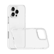 For iPhone 16 Pro Max Two-color Shockproof High Transparency TPU Phone Case(White)