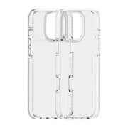 For iPhone 16 Pro Max Two-color Shockproof High Transparency TPU Phone Case(White)