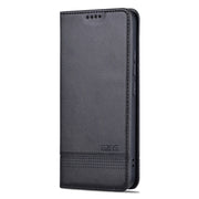 For Xiaomi 14 Pro AZNS Magnetic Calf Texture Flip Leather Phone Case(Black)