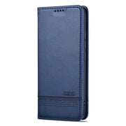 For Xiaomi 14 Pro AZNS Magnetic Calf Texture Flip Leather Phone Case(Dark Blue)