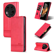 For Xiaomi 14 Ultra AZNS Magnetic Calf Texture Flip Leather Phone Case(Red)