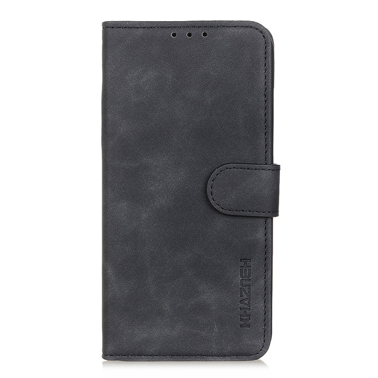 For iPhone 16 Pro Max KHAZNEH Retro Texture Leather Phone Case(Black)