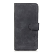 For iPhone 16 Pro Max KHAZNEH Retro Texture Leather Phone Case(Black)