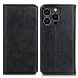For iPhone 16 Pro Max Magnetic Crazy Horse Texture Horizontal Flip Leather Phone Case(Black) - iPhone 16 Pro Max Cases by PMC TechLife | Online Shopping South Africa | PMC TechLife | Buy Now Pay Later Mobicred