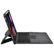 For iPad Air 2022 / 2020 Integrated Bluetooth Keyboard Leather Case with Backlight & Touchpad(Black)