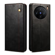 For vivo X100 Oil Wax Crazy Horse Texture Leather Phone Case(Black) - vivo Cases by imak | Online Shopping South Africa | PMC Jewellery | Buy Now Pay Later Mobicred